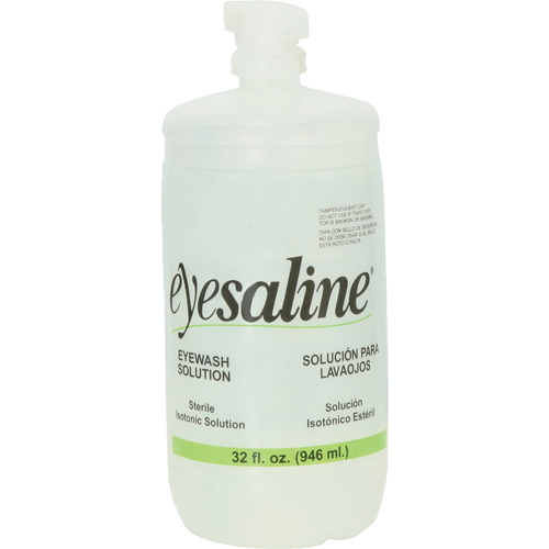 Bouteilles de solution saline pour douche oculaire, Bouteille Plein, 32 oz Infinity Industrial Services Inc.
