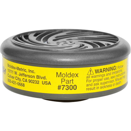 Filtres pour respirateur s&eacute;rie 7000/9000, Cartouche gaz/vapeur, Vapeurs organiques/Gaz acides Infinity Industrial Services Inc.