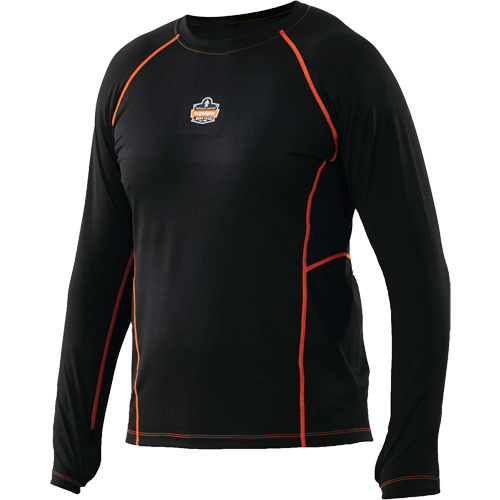 Long Sleeve Thermal Shirts, Men's, Medium, Black Infinity Industrial Services Inc.