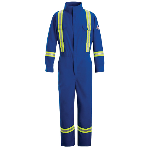 Flame-Resistant Premium Coveralls with Reflective Trim, Size 38, Royal Blue, 5.1 cal/cm² Infinity Industrial Services Inc.