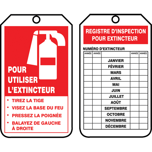 Inspection Tags, Plastic, 3-1/8" W x 5-7/8" H, French Infinity Industrial Services Inc.