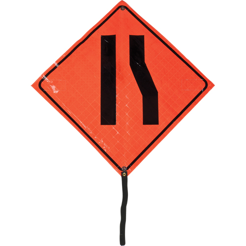 Enseigne enroulable chauss&eacute;e &eacute;troite, 24" x 24", Vinyle, Pictogramme Infinity Industrial Services Inc.