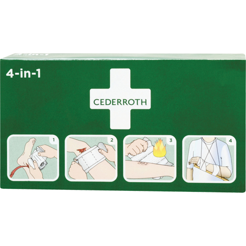 Cederroth 4-in-1 Bloodstopper, 9" L x 5-1/2" W Infinity Industrial Services Inc.