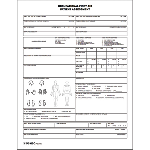 Patient Assessment Chart Infinity Industrial Services Inc.