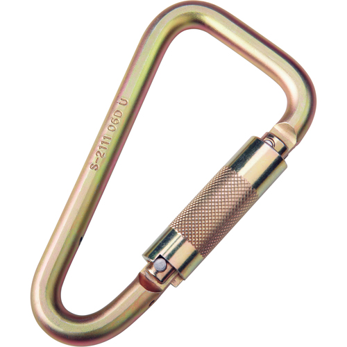 Saflok Carabiners, Steel, 3600 lbs Capacity Infinity Industrial Services Inc.