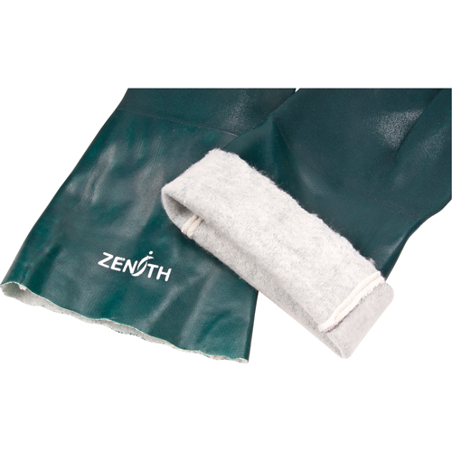 Double Dipped Green Gloves, 14" L, PVC, Cotton Jersey Inner Lining, 70-mil Infinity Industrial Services Inc.