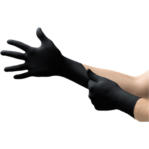 Gants d'examen MidKnight, T-Grand, Nitrile, 4,7 mils, Sans poudre, Noir, Classe 2 Infinity Industrial Services Inc.