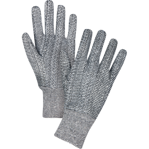 Jersey Gloves, Large, Salt & Pepper, Unlined, Knit Wrist Infinity Industrial Services Inc.