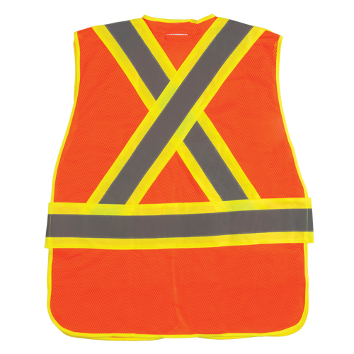 Veste d'arpenteur r&eacute;sistante aux flammes, Orange haute visibilit&eacute;, 2T-Grand, Polyester Infinity Industrial Services Inc.