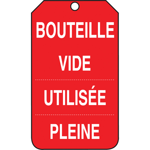 &eacute;tiquettes de s&eacute;curit&eacute; d'inspection et de contr&ocirc;le de l'&eacute;tat de l'&eacute;quipement, Papier cartonn&eacute;, 3-3/8" la x 5-7/8" h, Français Infinity Industrial Services Inc.