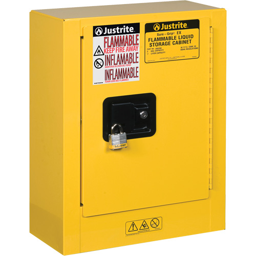 Mini-armoires de s&eacute;curit&eacute; Sure-Grip EX pour produits inflammables, 2 gal., 1 Porte(s), 17" La x 22" h x 8" p Infinity Industrial Services Inc.