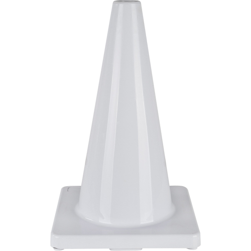 C&ocirc;ne de couleur pour la signalisation, 18", Blanc Infinity Industrial Services Inc.