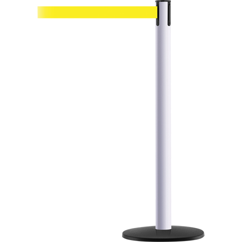 Montant pour syst&egrave;me Advance TensaBarrier, Acier, 36" h, Ruban Jaune, Longueur du ruban 7,5' Infinity Industrial Services Inc.