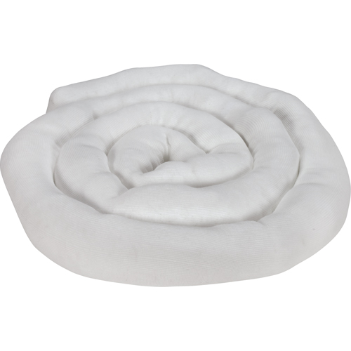 Remblais tubulaire absorbant, Huile seulement, Absorption 45 gal., 3" la x 10' lo, Pqt de 10 Infinity Industrial Services Inc.