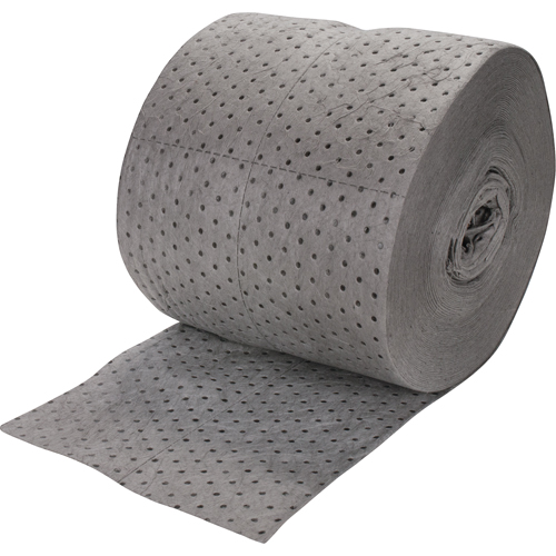 Premium Bonded Sorbent Rolls, Heavyweight, 150' L x 15" W, 25 gal. Absorbancy Infinity Industrial Services Inc.