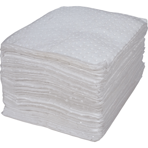 Premium Bonded Sorbent Pads, Oil Only, 15" x 17", 25 gal. Absorbancy Infinity Industrial Services Inc.