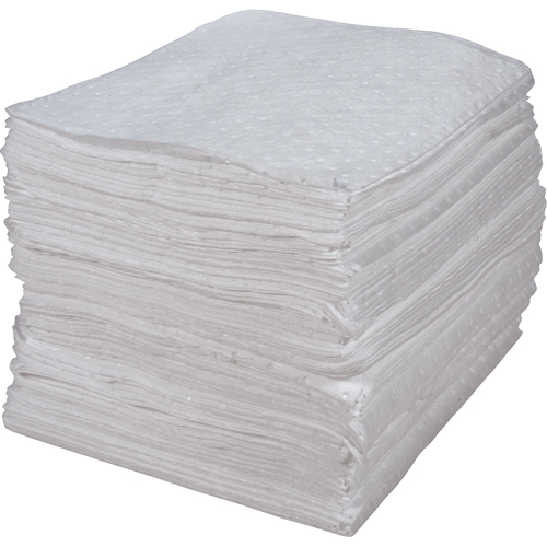 Premium Bonded Sorbent Pads, Oil Only, 15" x 17", 30 gal. Absorbancy Infinity Industrial Services Inc.