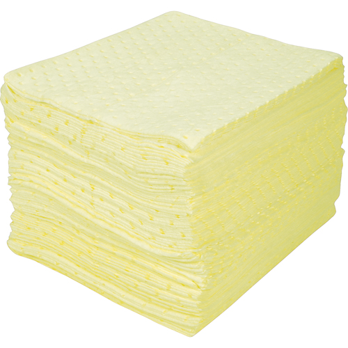 Premium Bonded Sorbent Pads, Hazmat, 15" x 18", 30 gal. Absorbancy Infinity Industrial Services Inc.