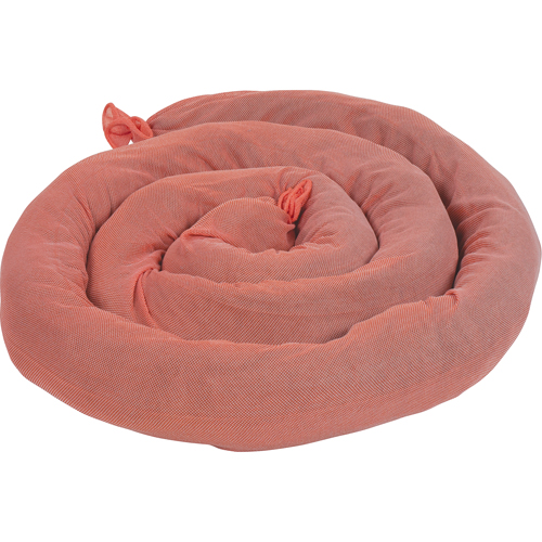 Remblais tubulaires absorbants, Mati&egrave;res dangereuses, Absorption 50 gal., 3" la x 8' lo, Pqt de 15 Infinity Industrial Services Inc.