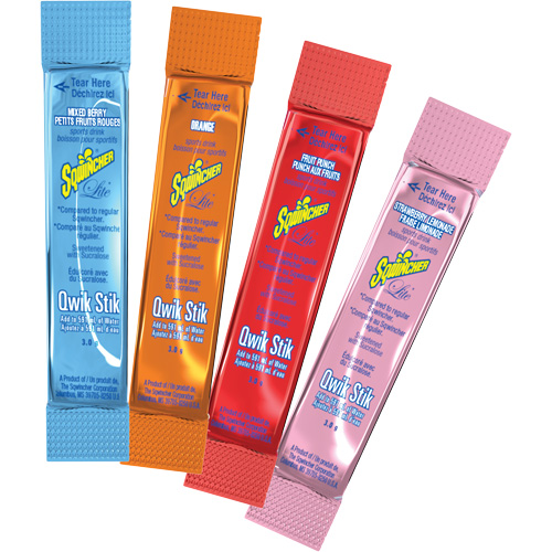Sqwincher&reg; Boisson de r&eacute;hydratation ZERO Qwik Stik, Emballage-portion, Limonade aux fraises Infinity Industrial Services Inc.