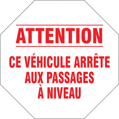 Panneau routier francais, Vinyle, 18" la x 18" h Infinity Industrial Services Inc.