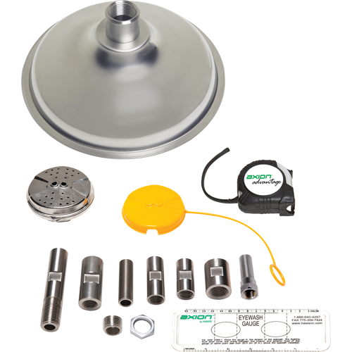 Trousse de mise &agrave; niveau pour douche et douche oculaire/faciale Axion Advantage avec t&ecirc;te et t&ecirc;te de douche oculaire/faciale en acier inoxydable Infinity Industrial Services Inc.