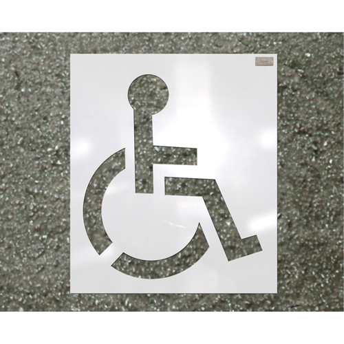 Pochoirs pour parc de stationnement, Pictogramme, 39" Infinity Industrial Services Inc.