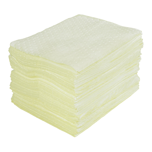 Premium Laminated (SMS) Sorbent Pads, Hazmat, 15" x 17", 25 gal. Absorbancy Infinity Industrial Services Inc.