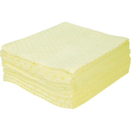 Premium Bonded Sorbent Pads, Hazmat, 15" x 17", 25 gal. Absorbancy Infinity Industrial Services Inc.