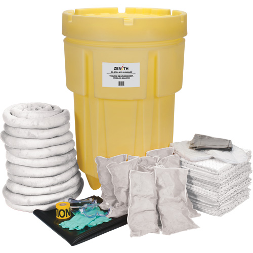 Trousse de lutte contre les d&eacute;versements pour &eacute;tabli, Huile seulement, Baril, Absorbance de 95 gal. US Infinity Industrial Services Inc.
