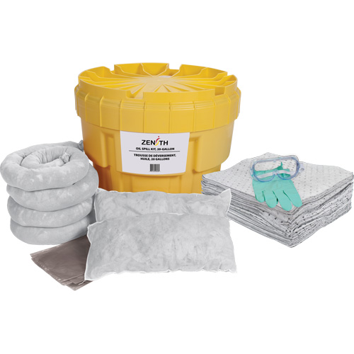 Trousse de lutte contre les d&eacute;versements de premi&egrave;re qualit&eacute;, Huile seulement, Overpack/Baril de r&eacute;cup&eacute;ration, Absorbance de 20 gal. US Infinity Industrial Services Inc.