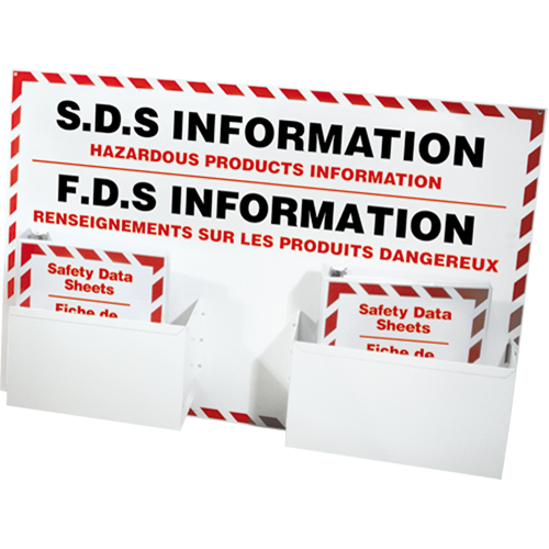 Postes d'information de fiches de donn&eacute;es de s&eacute;curit&eacute;, Anglais & français, Compris reliures Infinity Industrial Services Inc.