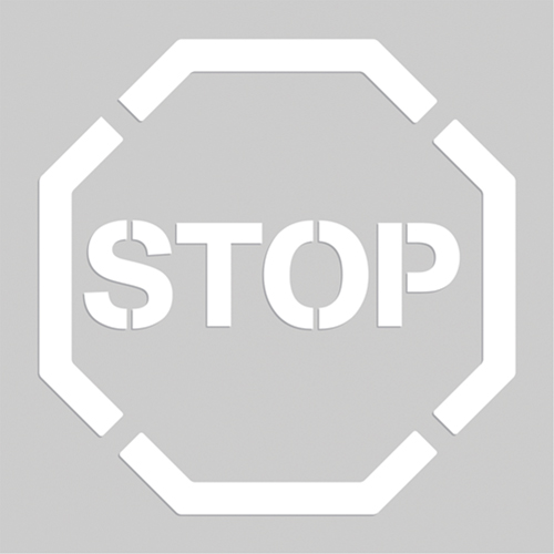 Pochoirs de marquage du sol - Stop, Pictogramme, 20" x 20" Infinity Industrial Services Inc.