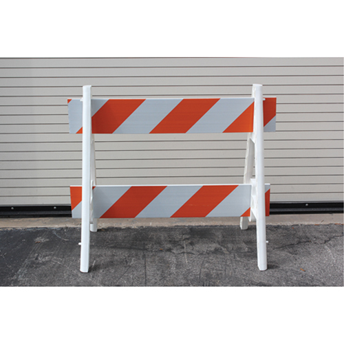 Barricades, A-Frame, 28.6" L x 40" H, Orange/White Infinity Industrial Services Inc.