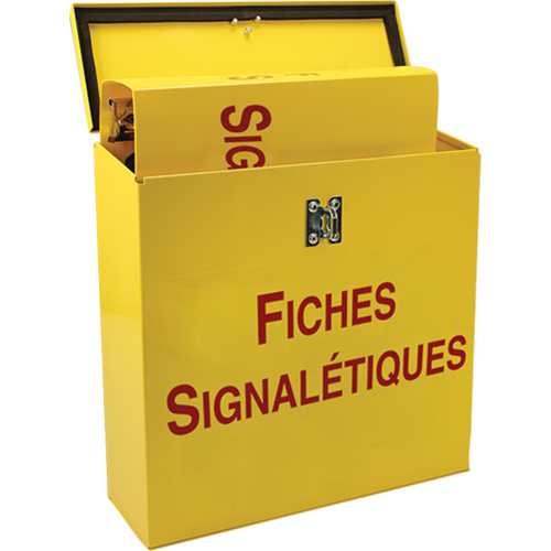 Boîte pour documents de s&eacute;curit&eacute; pour le chantier, Français, Compris reliures Infinity Industrial Services Inc.