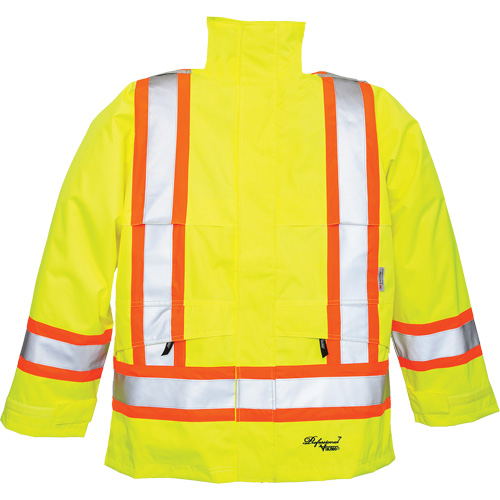 Manteaux 300 deniers Professional Journeyman, Polyester, Petit, Jaune lime haute visibilit&eacute; Infinity Industrial Services Inc.