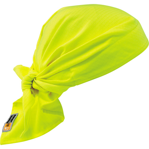 Chill-Its&reg; 6710FR FR Cooling Triangle Hat, High Visibility Lime-Yellow Infinity Industrial Services Inc.