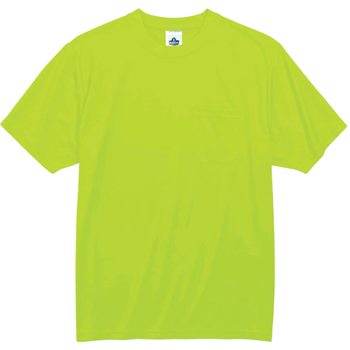 GloWear 8089 Non-Certified T-Shirt, Polyester, Small, High Visibility Lime-Yellow Infinity Industrial Services Inc.