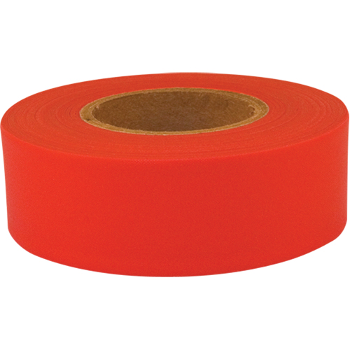 Ruban de signalisation Sub-Zero, 1,2" la x 150' lo, Rouge fluorescent Infinity Industrial Services Inc.