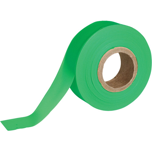 Flagging Tape, 1.188" W x 150' L, Fluorescent Green Infinity Industrial Services Inc.