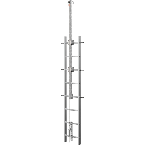 Vi-Go Continuous Ladder Climbing Safety System with Automatic Pass-Through, Stainless Steel Infinity Industrial Services Inc.