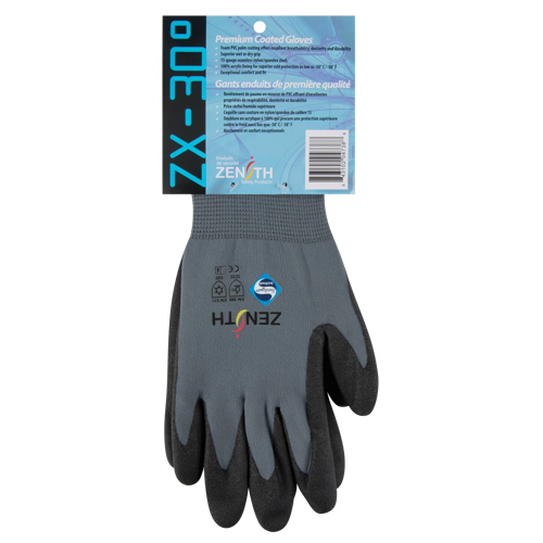 Gants enduits de premi&egrave;re qualit&eacute; ZX-30°, 10/T-Grand, R&ecirc;vetement PVC, Calibre 15, Enveloppe en Nylon Infinity Industrial Services Inc.