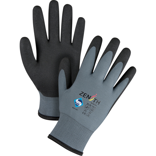 Gants enduits de premi&egrave;re qualit&eacute; ZX-30°, 9/Grand, R&ecirc;vetement PVC, Calibre 15, Enveloppe en Nylon Infinity Industrial Services Inc.