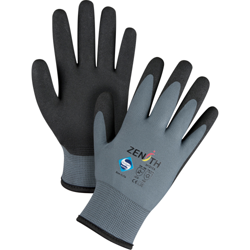 Gants enduits de premi&egrave;re qualit&eacute; ZX-30°, 10/T-Grand, R&ecirc;vetement PVC, Calibre 15, Enveloppe en Nylon Infinity Industrial Services Inc.