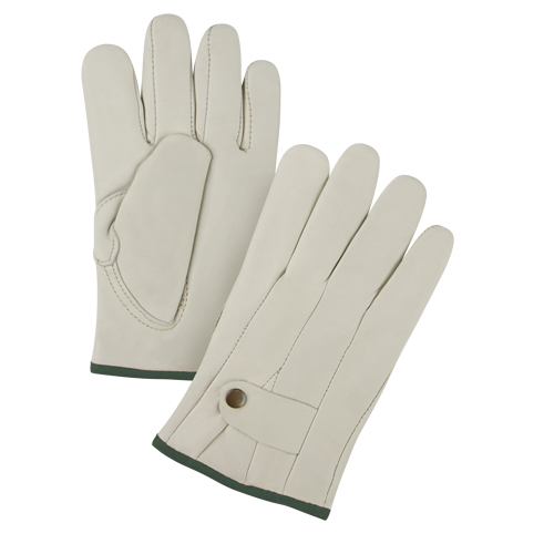 Premium Ropers Gloves, Medium, Grain Cowhide Palm Infinity Industrial Services Inc.