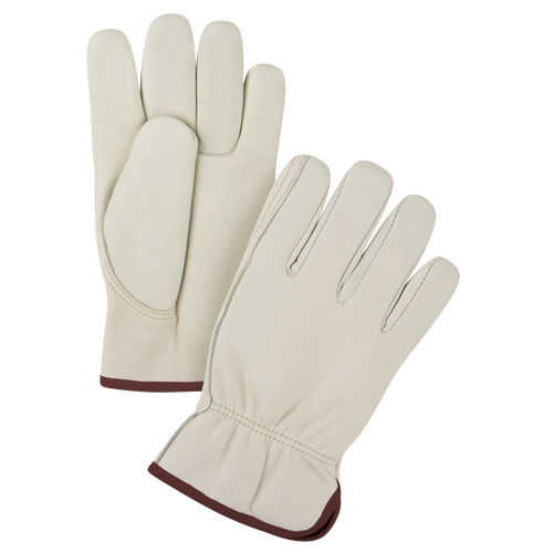 Premium Winter-Lined Driver's Gloves, Large, Grain Cowhide Palm, Fleece Inner Lining Infinity Industrial Services Inc.