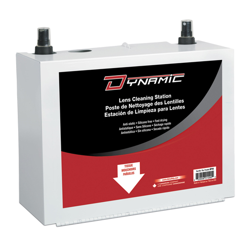 Poste de nettoyage de lentilles Dynamic, M&eacute;tal, 8" lo x 5" p x 6" h Infinity Industrial Services Inc.