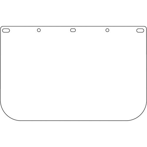 Visi&egrave;re d&eacute;coup&eacute;e &agrave; l'emporte-pi&egrave;ce Dynamic, Polycarbonate, Teinte Transparent Infinity Industrial Services Inc.