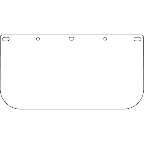 Dynamic Faceshield Visor Window, PETG, Clear Tint Infinity Industrial Services Inc.