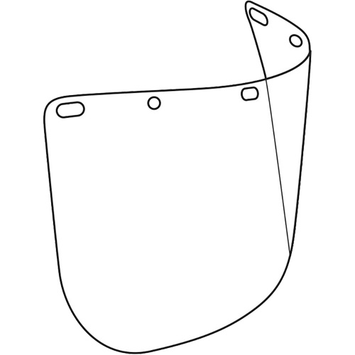 Visi&egrave;re d&eacute;coup&eacute;e &agrave; l'emporte-pi&egrave;ce Dynamic, Polycarbonate, Teinte Transparent Infinity Industrial Services Inc.